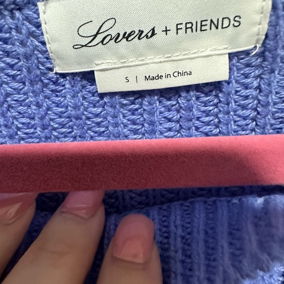 Revolve Monica Sweater in Periwinkle LOVERS AND FRIENDS size Small EUC - Picture 3 of 3